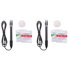 2Pcs Sonde de Connecteur de Capteur de Sonde de Électrode de Laboratoire D'Électrode de Laboratoire Ph-201