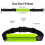 Adjustable USB Rechargeable LED Reflective Running Belt Bag 4*21.5cm 13