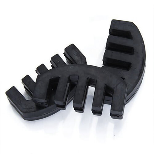 2X Rubber 4/4 Violin Practice Mute Black 1