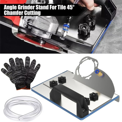 Angle Grinder Stand for Tile 45 Grinder Chamfering Tool,Angle Grinder Tool for 100-Type Angle Cutting Ceramic Stone 2