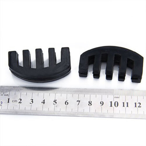 2X Rubber 4/4 Violin Practice Mute Black 2