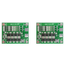 2X 3S 12V 25A Beschermingsbord BMS Lithiumbatterijlader met Power Battery Verbeter PCB-Beschermingsbord