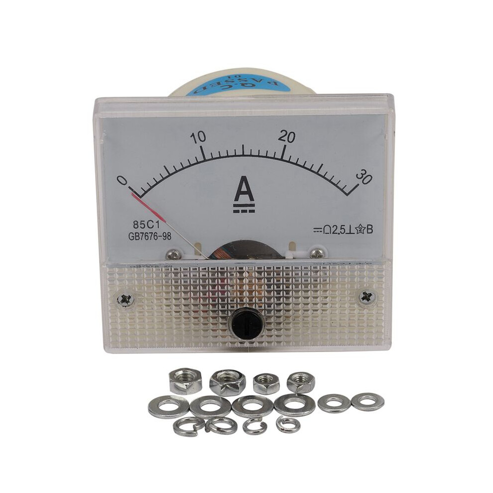 2X 85C1-A Analog Ampere Meter Panel Meter Gauge 30A Amp Gauge Current Mechanical Ammeters 6031029053030