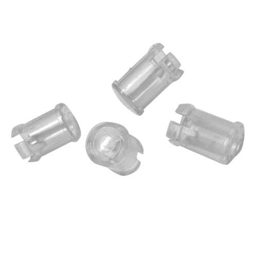 200Pcs 5mm LED Light Emitting Diode Lampshade Light Guide Column Light Cap Protective Cover LED Transparent Lamp Cap 2
