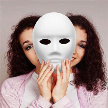 60 Pack 2 Sizes Paper Mache Masks Create Artistic Projects From Wall Decorations to Theater and Halloween Costumes
