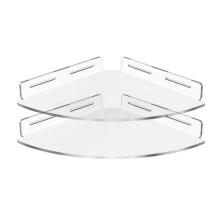 2 Peças de Prateleira de Canto Flutuante Triangular para Montagem em Parede, Prateleiras de Banheiro para Cozinha, Banheiro e Quarto