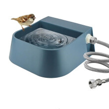 Automatic Dog Water Dispenser with Float Valve, 3/4inch Anti-Bite Metal Pipe, Outdoor Automatic Water Dispenser