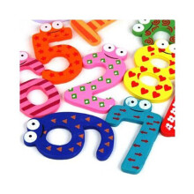 20X Funky Fun Colorful Magnetic Numbers Wooden Fridge Magnets Kids Educational Toys