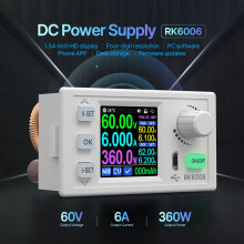 2X RK6006 Digital Control Power Supply Buck Converter 60V 6A 4 Digit COMM Adjustable to Step Down Voltage Bench