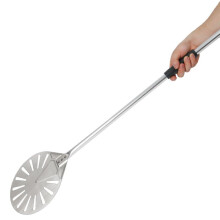 9 Inch Stainless Steel Pizza Turning Peel with 56 Inch Overall Long Pizza Shovel Alloy Handle Pizza Oven Shovel