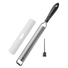 Cheese Grater with Non-Slip Handle,Lemon Zester for Kitchen Tool,Stainless Steel Zester Grater