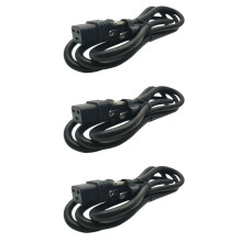 3X US Nema 5-15P to C19 AC Power Extension Cable Cord Nema 5-15P to IEC 320 C19 Power Cord(US Plug,1M)