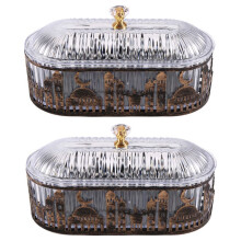 2 Szt Ramadan Festival Candy Snack Storage Box Eid Candy Snack Jar Ramadan Food Storage Table Decorations Jak Pokazano