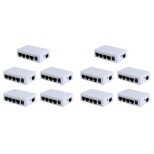 10X 4 Port POE Extender 100Mbps 1 dans 4 250 Mètres Répéteur de Commutateur Réseau IEEE802.3af/At pour Commutateur PoE NVR Caméra IP