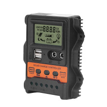 K1688 Solar-Laderegler 12V/24V 30A LCD mit 2 USB-Anschlüssen
