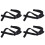 4X Ajustable Correa para Gafas Negro 1