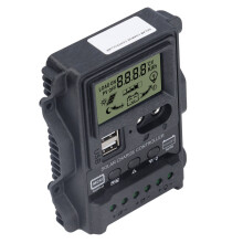 K1688 Dual USB Solar-Laderegler 20A 12V/24V 520W Schwarz