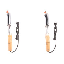 2X 200W Insulated Wooden Handle Electric Iron High Power Soldering Iron Household Electrician Welding Iron US Plug