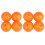 8 Pcs Soft Plastic Simulation Orange Fruit Home Decoration Burgundy 2
