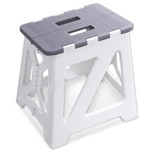 Klappbarer Tritthocker, 32,8 cm hoch, bis zu 136 kg belastbar, stabiler, klappbarer Tritthocker aus Kunststoff, tragbar, klein, kompakt
