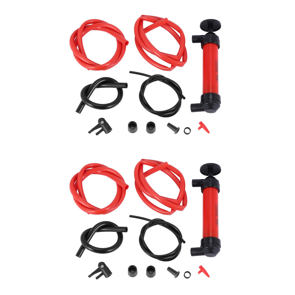 2X Multi-Purpose Siphon Transfer Pump Kit, With Dipstick Tube Fluid Fuel Extractor Suction Tool 4711998097540