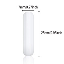10 Pcs 25mm(1 Inch) PTFE Magnetic Stirrer Mixer Stir Bar,White Color,Laboratory Bar,Stir Plate Bar,7mm25mm Stir Bars