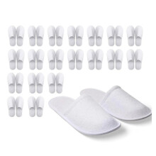 Chinelos Descartáveis 20 Pares de Chinelos de Banheiro Fechados Adequados para Recepção de Hóspedes em Casa Sapatos Baratos SPA