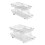 Soda Can Dispenser 2 Tier Automatic Rolling Can Dispenser for Refrigerator Stackable Beer Soda Dispenser 1