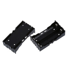 10 Pcs Black Plastic 2 x 3.7V 18650 Batteries 4 Pin Battery Holder Case