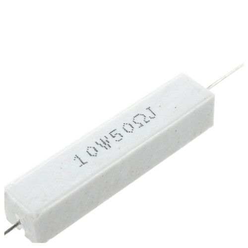 10 Pcs 10W 50 Ohm 5% Ceramic Cement Power Resistor 10 Watt 2