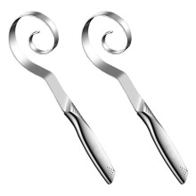 2X Danish Dough Whisk - Stainless Steel Seamless Wisking Tool for Sourdough Bread Baking, Pizza, Pastry, Cake Batter