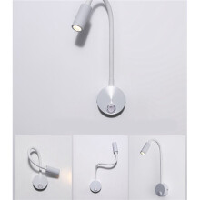 6X Lampe de Lecture Murale Flexible à Col de Cygne 3W pour Chambre à Coucher, Bureau, établi, Lampe de Lecture de Studio