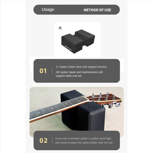 GitarrhalsstöD Gitarrhals VaggstöD Kudde SträNginstrument ReparationsvåRdsverktyg för Gitarr Ukulele Workstation 2