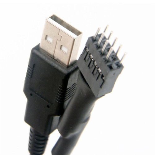 4 Stück 20cm 9 Pin Stecker Auf Externes USB Ein Stecker PC Mainboard Internes Daten Verlängerung Kabel 2