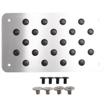 Aluminum Alloy Car Non-Slip Plate Carpet Pedal Floor Mat Environmental Rubber Car Accessories Styling