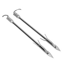 2 Stück 145 mm Edelstahl-Fischspieße für die Outdoor-Jagd und -Schussfähigkeit