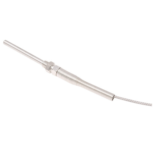 2X 0-400C PT100 Type 5mm x 50mm Temperature Controller Thermocouple Probe 2 Meters 1