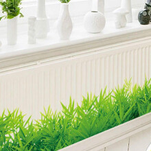 2X DIY Grün Grass Wandaufkleber Removable Wall Decor Wasserdichte Schlafzimmer Wandtattoo