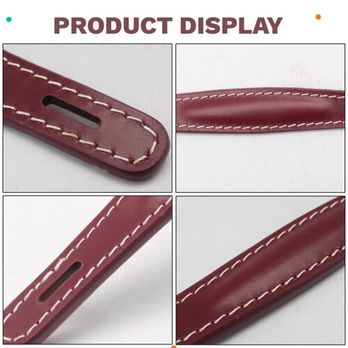 Pure Vintage Amplifier Handle - Brown, Stitched Leather 1