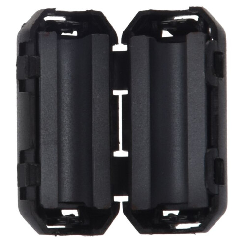 18 Pcs Clip  EMI RFI Noise Ferrite Core Filter for 5mm Cable 1