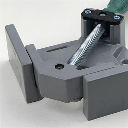 Aluminum Single Handle 90 Degree Right Angle Clamp Angle Clamp Woodworking Frame Clip Right Angle Folder Tool 2PC 1