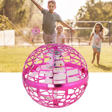Kids Flying Ball Toy Pink with LED Lights, 65698, 170mAh