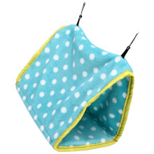 Foldable Flannel Bird Bed Hammock for Parrots & Small Animals, 26x20x18cm