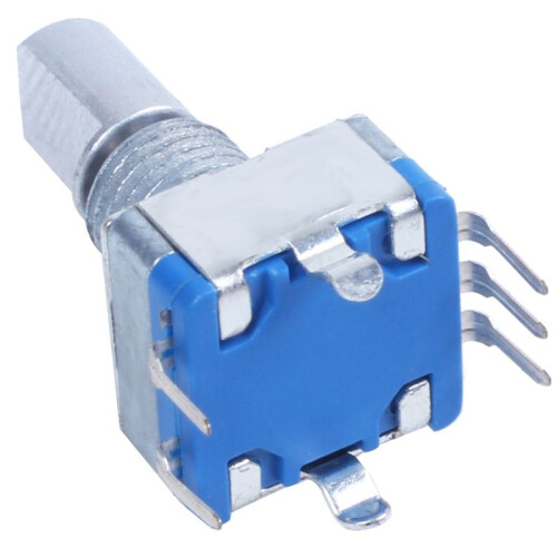 3X 20-Point Shaft Detents Encoder and 360 Degree Rotary with Push Button  + Silver 2