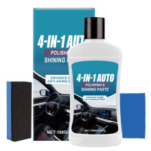 Car Interior Cleaner 100g Leather and Dashboard Polish Cream with Deep Stain Removal and LongLasting Shine