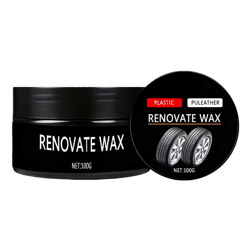Tire Shine And Protectant With Sponge, Long Lasting Waterproof Wheel Cleaner For Deep Restoration Black 9330225963318