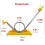 Physics Experiment Kit with Vertical Loop Motion and Centripetal Force Study for Classroom Learning 5