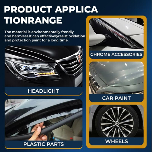 2Pack Car Ceramic Coating Spray Kit 300ml, Nano Hydrophobic Protection and Gloss Finish, Includes Microfiber Cloth 1