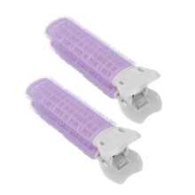 Portable 2pcs Hair Root Clip Volumizing Curlers for Women & Girls Purple