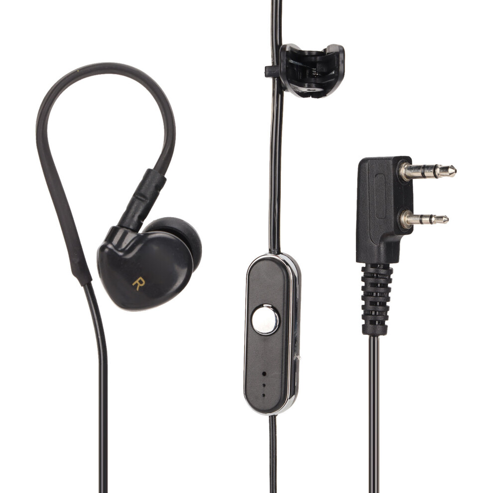 K Head Walkie Talkie Headset Radio Earpiece For Uv5r 888S Kenwood 6951390495607